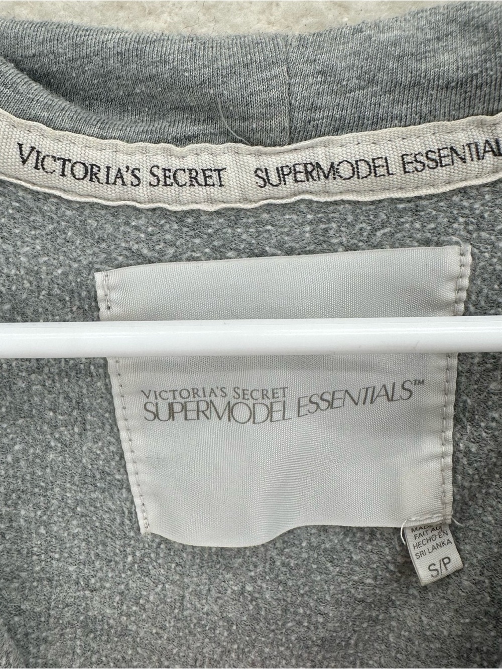 Coquette Victorias Secret Angel Gray Zip Up Hoodie - Picture 2 of 6